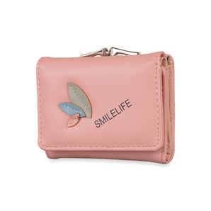 NFI essentials Fashion PU Leather Women's Mini Clutch Wallet | Girls Leaf Bi-fold Card Holder | Womens Purse Small Clutch Wallet - AYAHA ENTERPRISES PRIVATE LIMITED