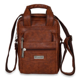 NFI essentials Men's Side Bag Stylish Travel Office Business Messenger Bag for Men Women (Tan) - AYAHA ENTERPRISES PRIVATE LIMITED