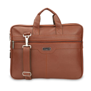 NFI essentials PU Leather Office Laptop bag