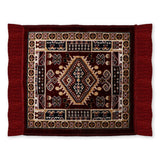 NFI essentials Velvet Aasan, Soft Pooja Aasan Mat Multipurpose Velvet Rug Mat Puja Mat Prayer Mat Baithak Assan Festive Occasions Mat, 51x51cm - AYAHA ENTERPRISES PRIVATE LIMITED