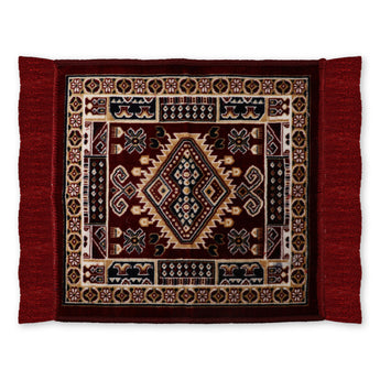 NFI essentials Velvet Aasan, Soft Pooja Aasan Mat Multipurpose Velvet Rug Mat Puja Mat Prayer Mat Baithak Assan Festive Occasions Mat, 51x51cm - AYAHA ENTERPRISES PRIVATE LIMITED