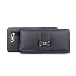 NFI essentials PU Women,s Wallet Stylish Clutch Wallet With Zipper Pocket Ladies Travel Purse