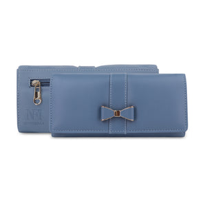 NFI essentials PU Women,s Wallet Stylish Clutch Wallet With Zipper Pocket Ladies Travel Purse