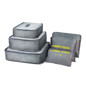 NFI essentials Set of 6 Travel Organizer, Cube Storage Organizer Bags Clothes Packing Storage