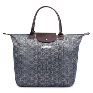 NFI essentials Jacquard Convertible Long Shopping Bag Foldable Shopping Handbag Travel Bag Women Shoulder Waterproof Carry Bag