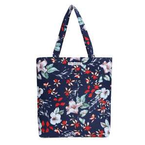 NFI essentials Tote Bag for Women with Zip, Stylish Polyester Canvas Blend Handbag