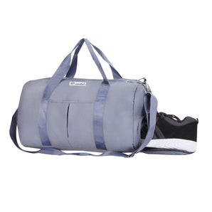 NFI essentials Unisex Duffel Travel Bag, Shoes & Waterproof Compartment Shoulder Bag, Luggage Travelling Bag Strap, Sports