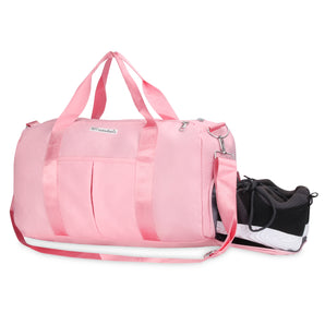 NFI essentials Unisex Duffel Travel Bag, Shoes & Waterproof Compartment Shoulder Bag, Luggage Travelling Bag Strap, Sports