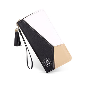 NFI essentials Women Wallet Phone Purse Multi Card Holders PU Long Wallet for Women Money Purse Stylish Clutch Wristlet Wallet