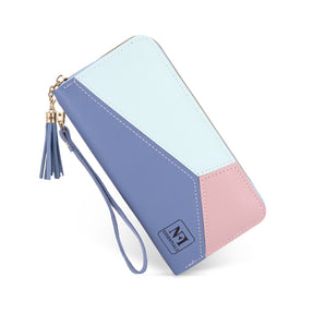 NFI essentials Women Wallet Phone Purse Multi Card Holders PU Long Wallet for Women Money Purse Stylish Clutch Wristlet Wallet