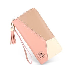 NFI essentials Women Wallet Phone Purse Multi Card Holders PU Long Wallet for Women Money Purse Stylish Clutch Wristlet Wallet