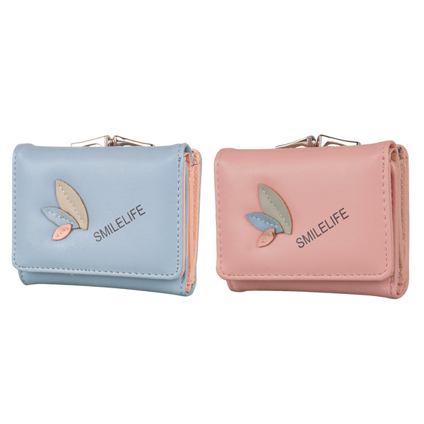Fashion Women Wallets Female PU Leather Wallet Mini Ladies Purse Zipper  Clutch Bag Money Card Holder for Women Girl(Pink) - Walmart.com