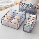 NFI essentials Foldable Organiser for Bra, Underwear & Socks - Set of 3 Dresser Drawer Storage Organizer for Undergarments Folding Closet Storage - AYAHA ENTERPRISES PRIVATE LIMITED