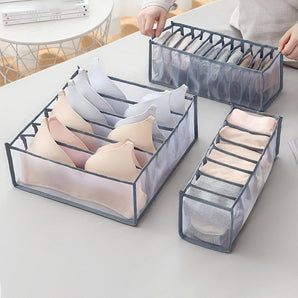 NFI essentials Foldable Organiser for Bra, Underwear & Socks - Set of 3 Dresser Drawer Storage Organizer for Undergarments Folding Closet Storage - AYAHA ENTERPRISES PRIVATE LIMITED