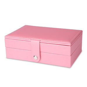 NFI essentials Double layer Jewellery Trousseau Box Makeup Bag Vanity Kit Travel Organiser Big Box for Girls, Women