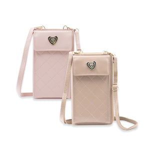 NFI essentials Girls Women Women's Mobile Cell Phone Holder Pocket Wallet Hand Purse Clutch Crossbody Sling Bag