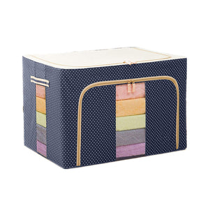 NFI essentials Storage Bag 66L Large Capacity with Reinforced Handle Thick Fabric for Comforters, Blankets, Bedding, Foldable