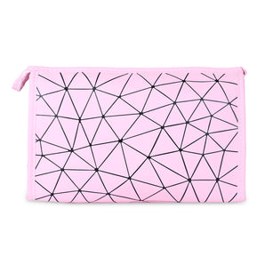 NFI essentials PU Diamond Print Makeup Pouch for Women Stylish Pouches for Makeup accessories storage