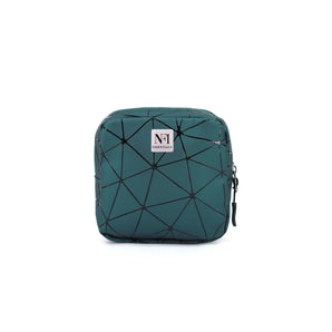 NFI essentials PU Diamond Print Women Portable Sanitary Napkin Pouch Storing Sanitary Pads for Women