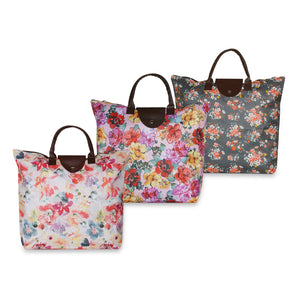 NFI essentials Handy Fold Up Shopping Bag Handbag | Women Shoulder Waterproof Carry Bag (Pack of 3) - AYAHA ENTERPRISES PRIVATE LIMITED