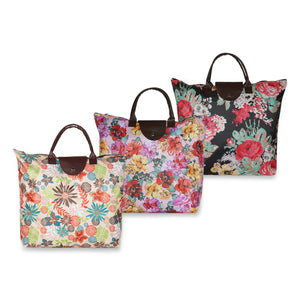 NFI essentials Handy Fold Up Shopping Bag Handbag | Women Shoulder Waterproof Carry Bag (Pack of 3) - AYAHA ENTERPRISES PRIVATE LIMITED