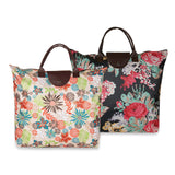 NFI essentials Handy Fold Up Shopping Bag Handbag | Women Shoulder Waterproof Carry Bag (Pack of 2) - AYAHA ENTERPRISES PRIVATE LIMITED