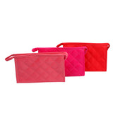 Cosmetic Pouch | Makeup Pouch | Size : 22x14x5.5cm | Pack of 3 - AYAHA ENTERPRISES PRIVATE LIMITED