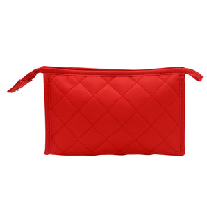 Cosmetic Pouch | Makeup Pouch | Size : 22x14x5.5cm (Red) - NFI essentials