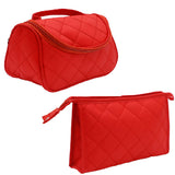 Makeup Pouch 2 Piece Set (Red) - AYAHA ENTERPRISES PRIVATE LIMITED