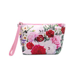 "Floral Print Cosmetic Pouch | Makeup Pouch | Vanity Case | Travel Organiser | Size: 21x13x6.5cm - NFI essentials