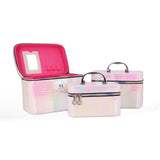 NFI essentials Makeup Box Set of 3 Cosmetic Box Jewellery Bridal Box Trousseau Box Vanity Beauty Case Organizer for Wedding Makeup Bag for Bride (White) - AYAHA ENTERPRISES PRIVATE LIMITED