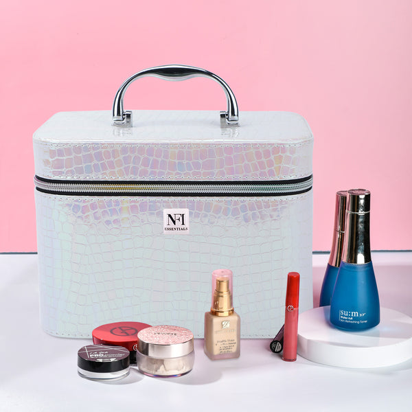 NFI essentials Set of 2 Piece Makeup Box Cosmetic Box Jewellery