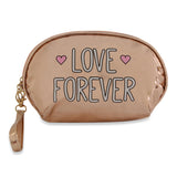 Flashy Cosmetic Pouch | Makeup Pouch | Travel Organiser | Size 24x13.5x8.5cm (Gold) - NFI essentials