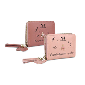 NFI essentials Fashion PU Leather Women's Mini Wallet Clutch Purse Card Holder Small Clutches for Women